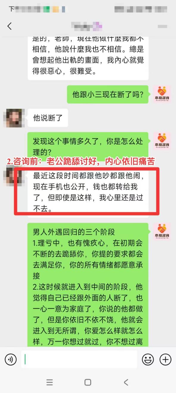 丈夫越界後過度討好：受害方心結疏導：過度討好引發的心結疏導（已脫敏）